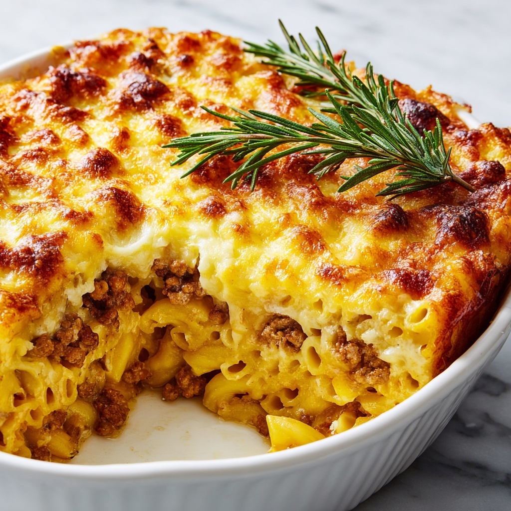 Beef Potato Cheese Casserole Recipe - Recipe Image