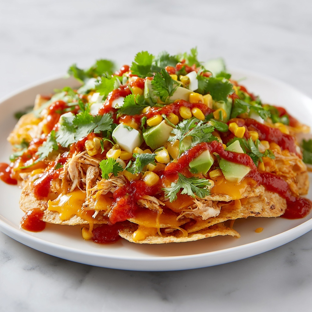 Slow Cooker Asian Pulled Chicken Nachos Recipe - Recipe Image