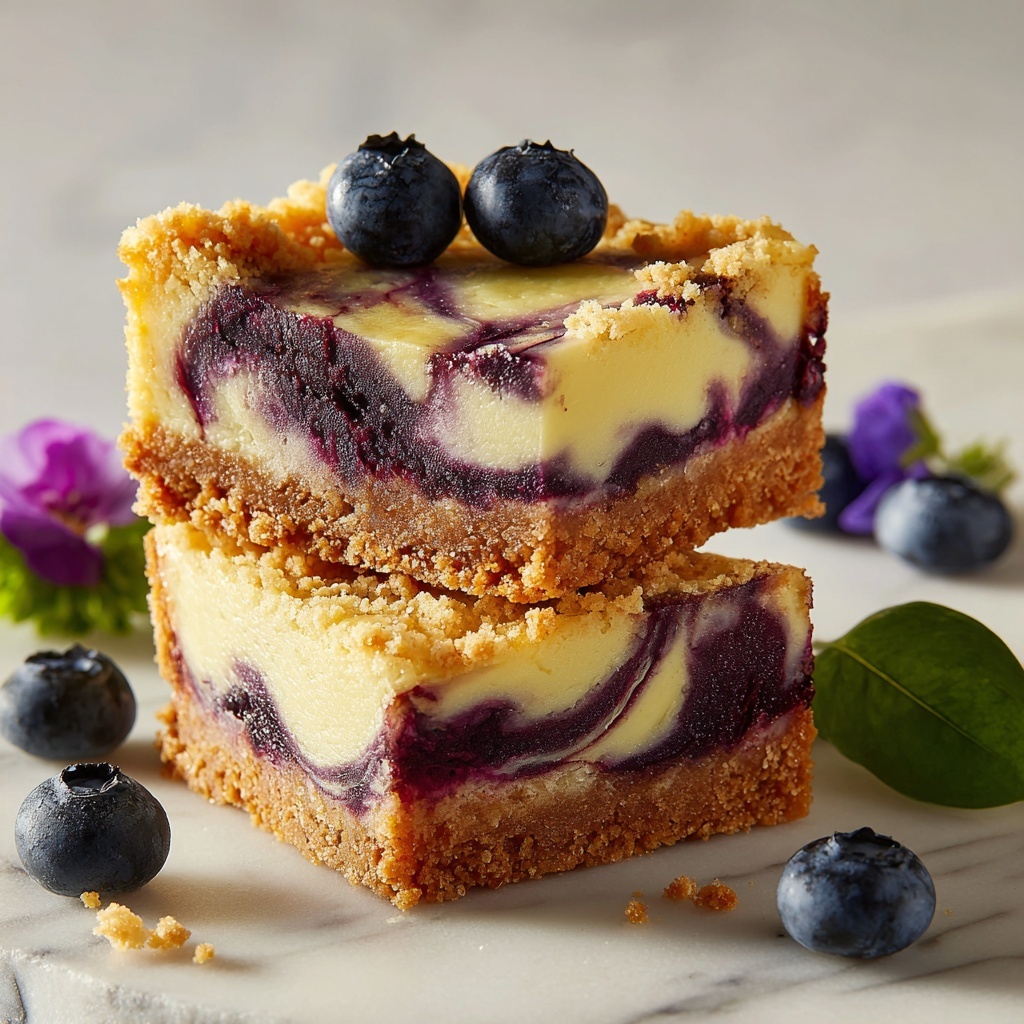 Blueberry Cheesecake Bars Recipe - Recipe Image
