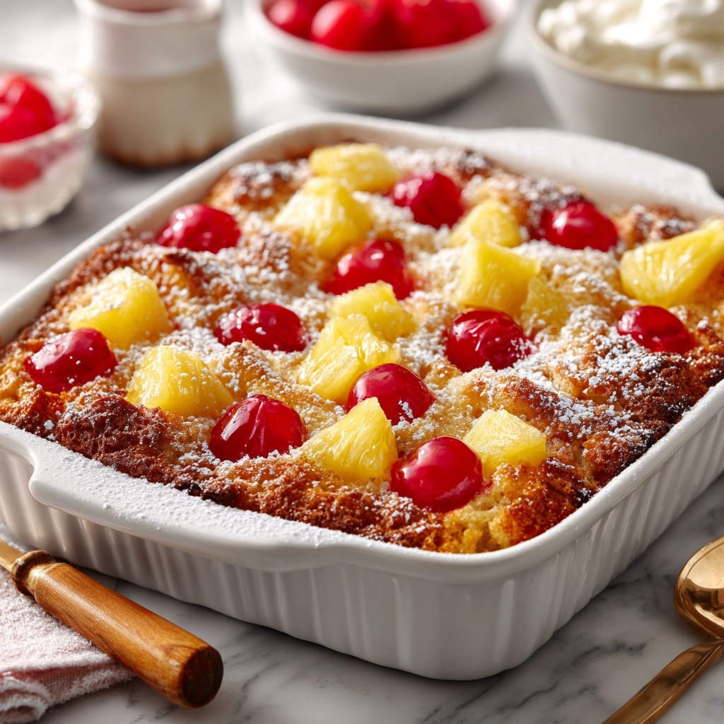 Cherry Pineapple Dump Cake Recipe - Recipe Image