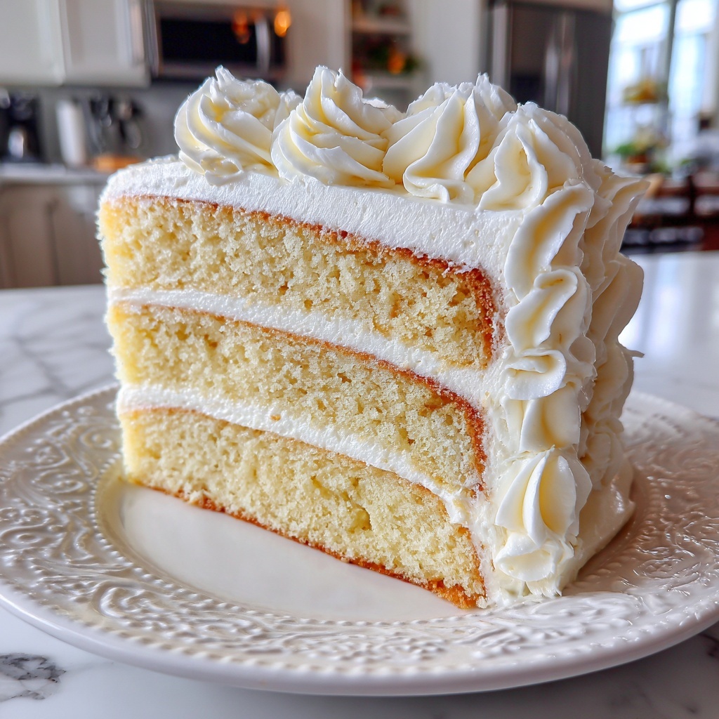 Moist White Velvet Cake Recipe - Recipe Image