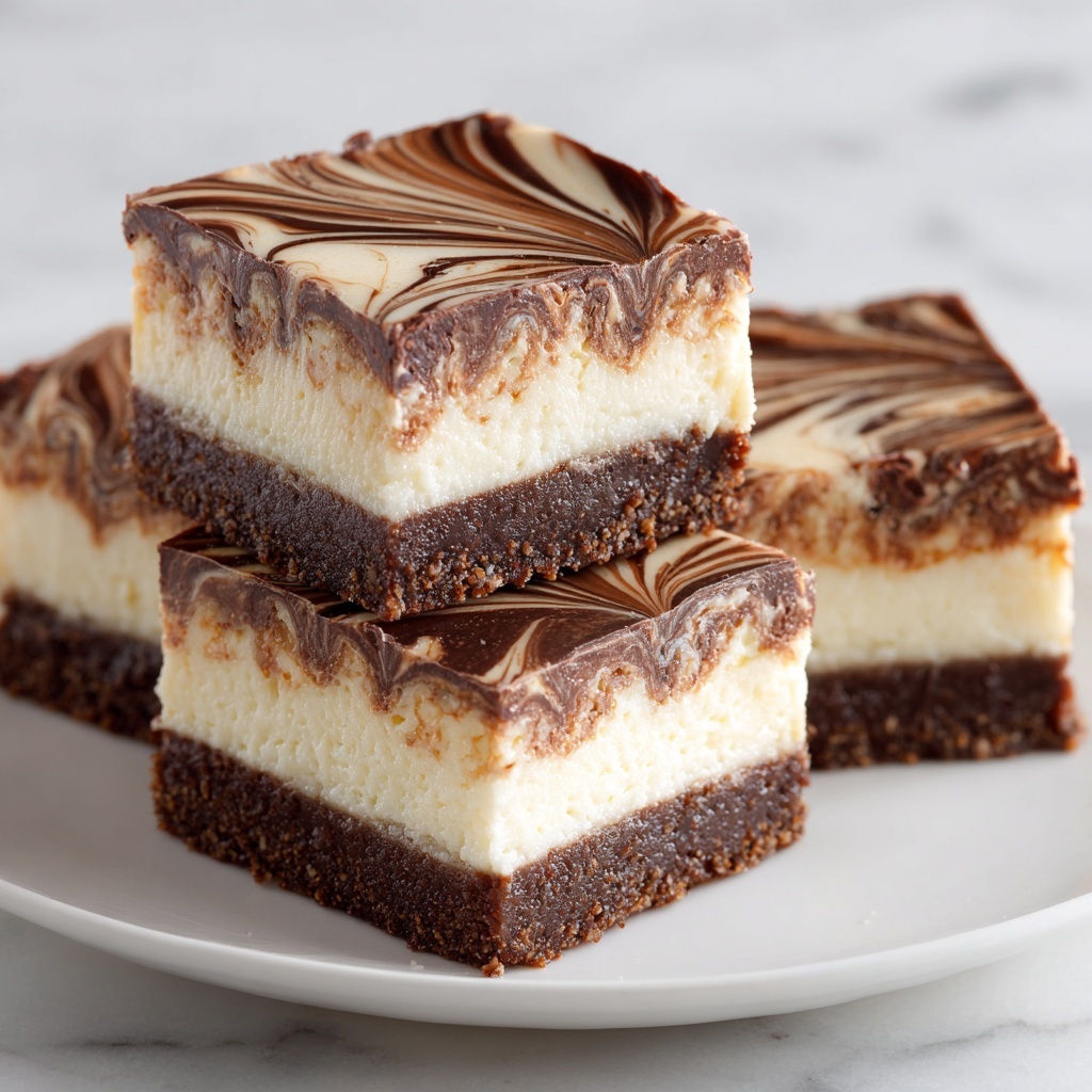 Nutella Cheesecake Bars Recipe - Recipe Image