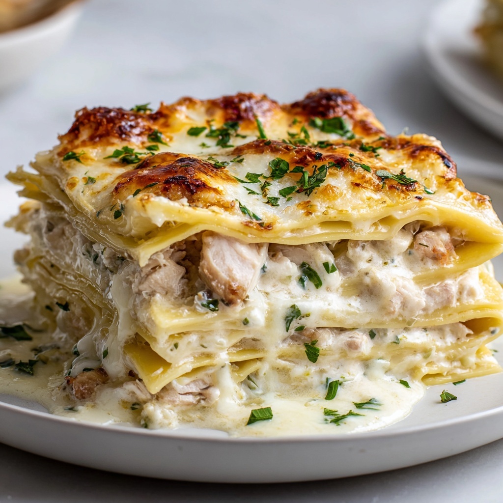 Garlic Butter Shrimp Scampi Lasagna Recipe - Recipe Image