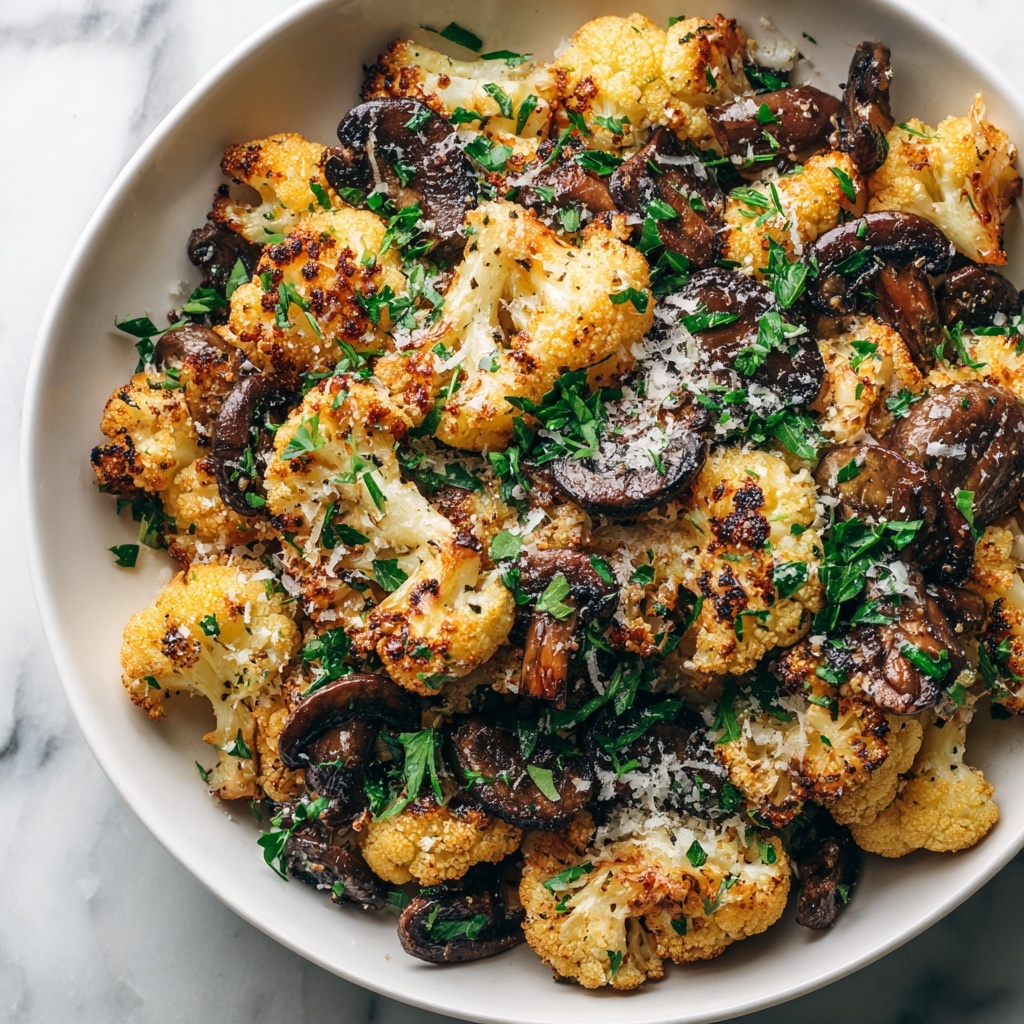 Garlic Cauliflower Mushroom Skillet: Easy One-Pan Recipe - Recipe Image