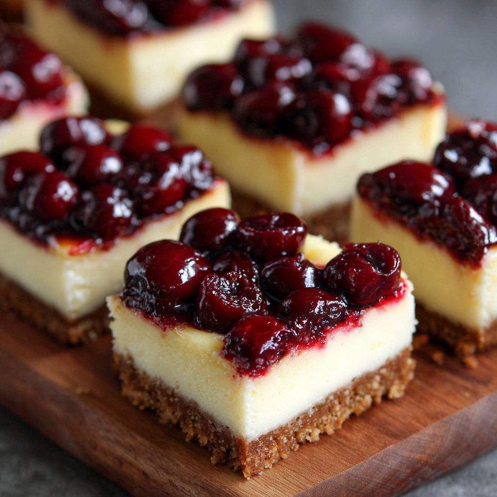 Cherry Cheesecake Bars Recipe - Recipe Image