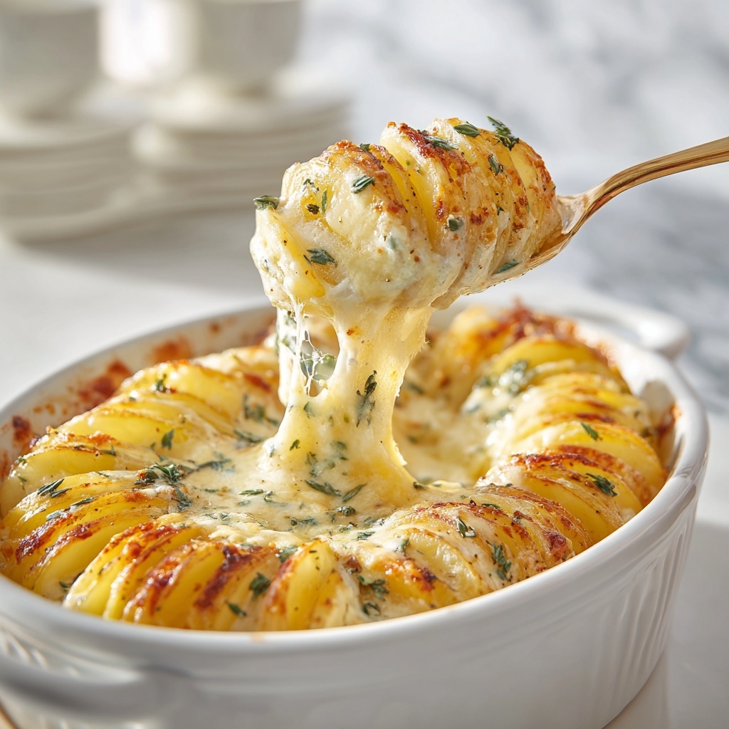 Easy Cheesy Scalloped Potatoes Recipe - Recipe Image