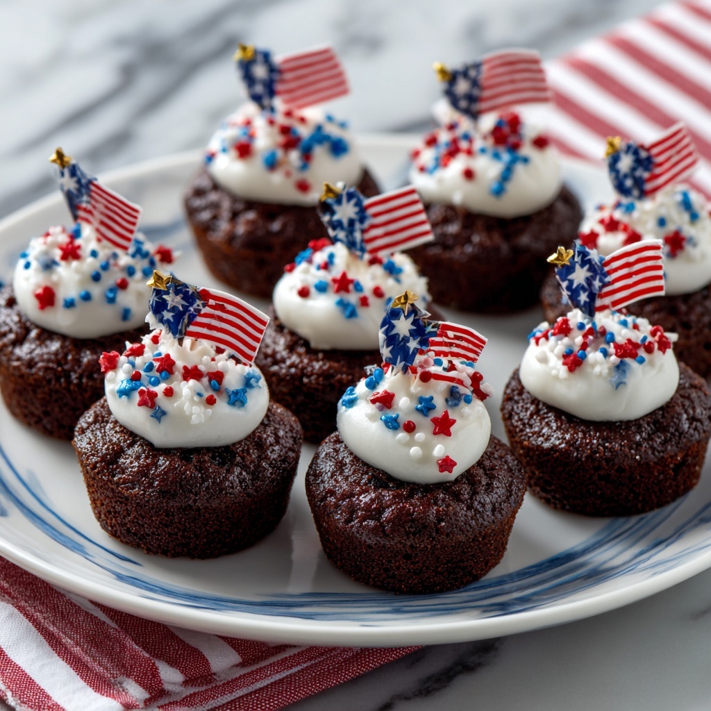 Patriotic Brownie Bombs Recipe - Recipe Image