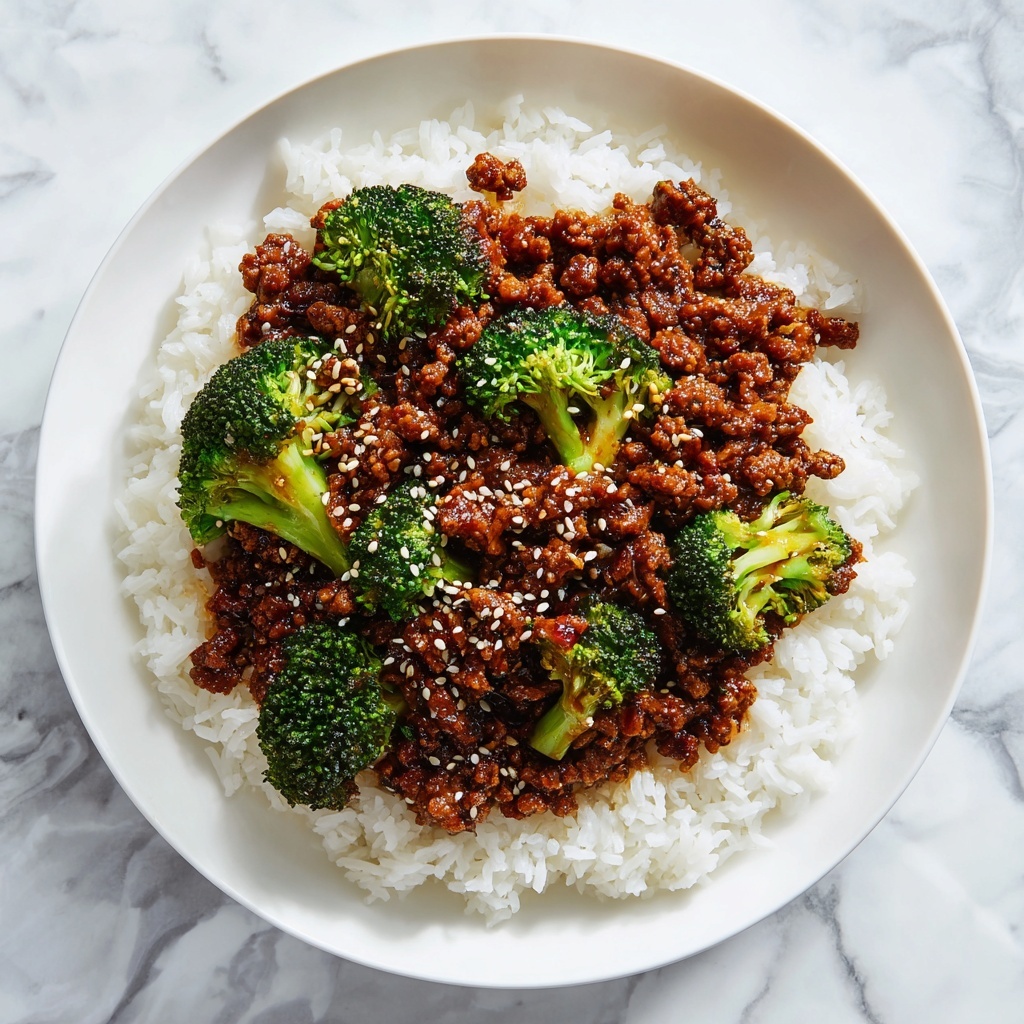 Honey Garlic Ground Beef and Broccoli Stir-Fry Recipe - Recipe Image
