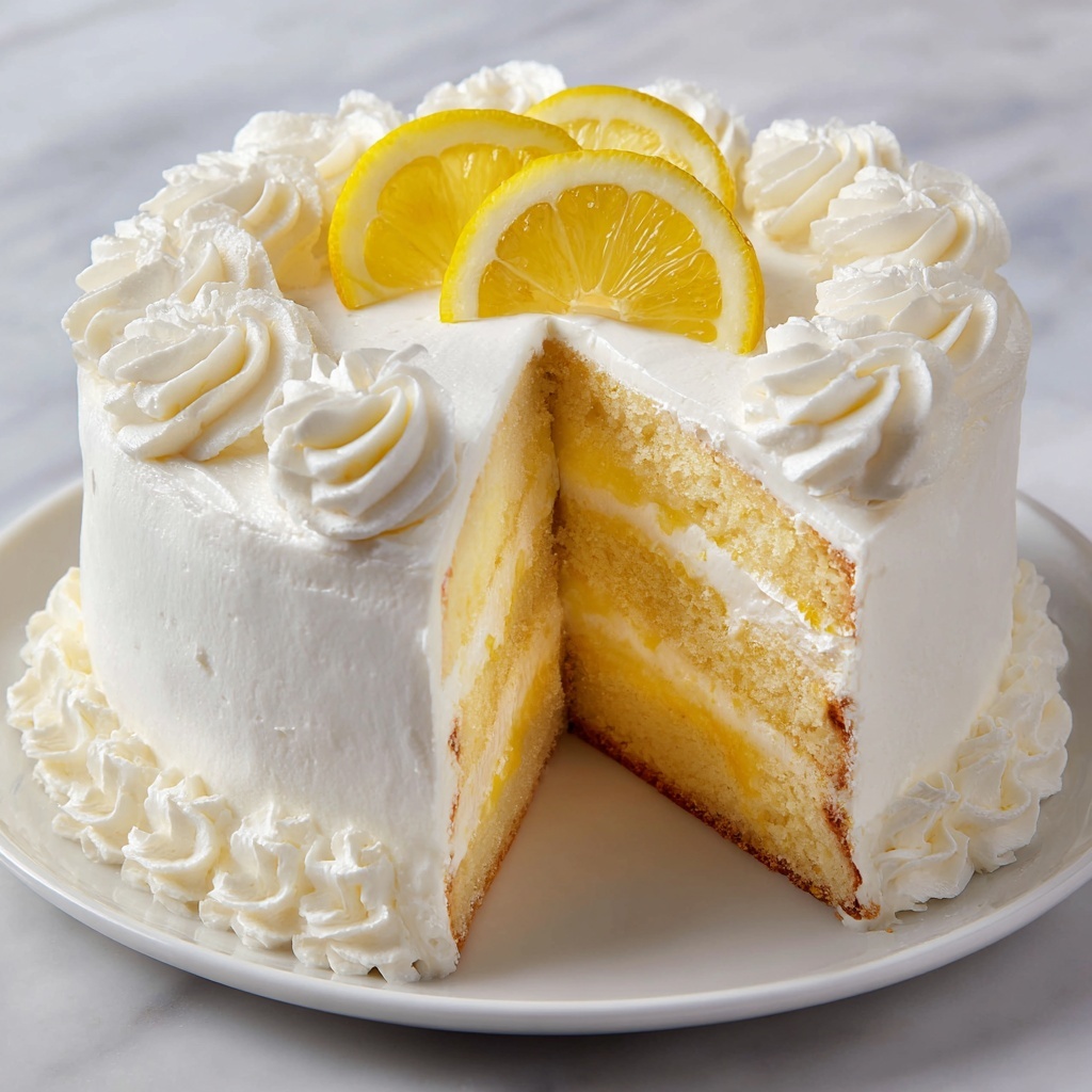 Italian Lemon Cream Cake Recipe - Recipe Image