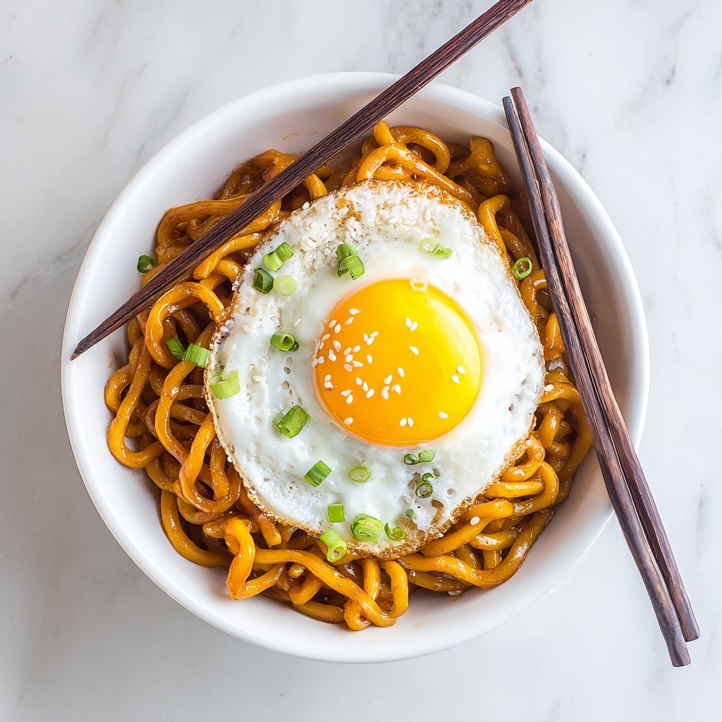 Kimchi Udon with Scallions Recipe - Recipe Image