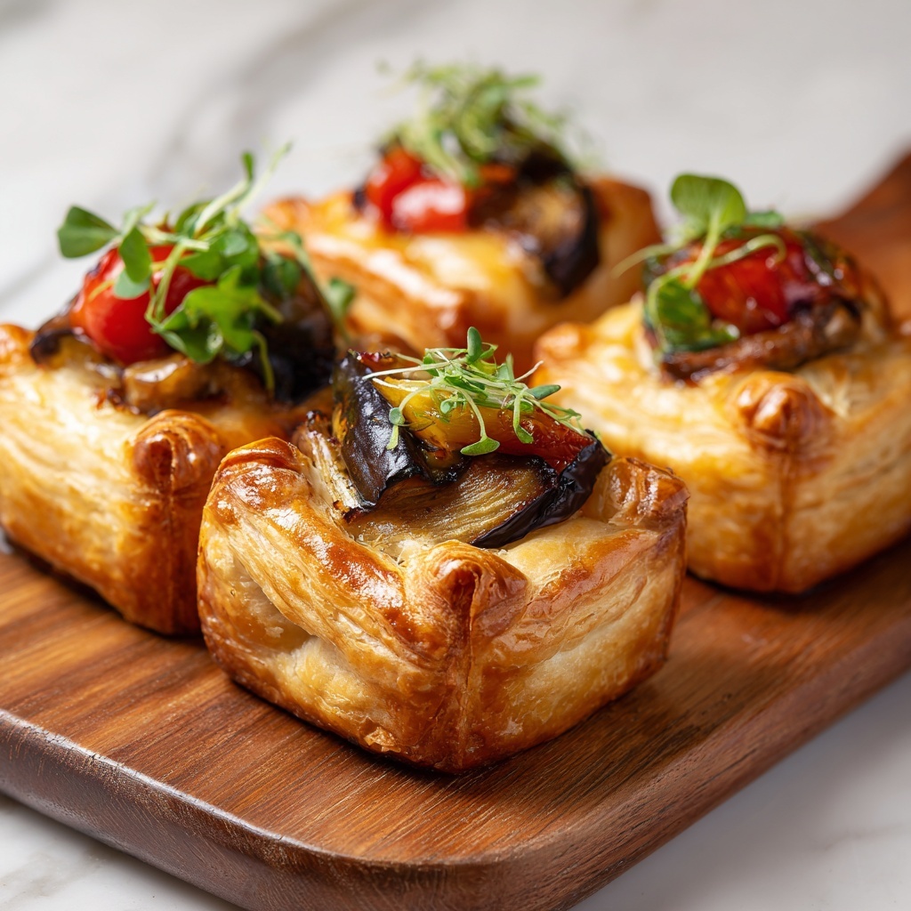 Ratatouille Hand Pies with Eggplant, Heirloom Tomato, & Cornmeal Crust Recipe - Recipe Image