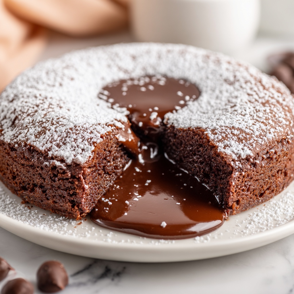 Protein Lava Cake (Gluten Free, Low Sugar) Recipe - Recipe Image