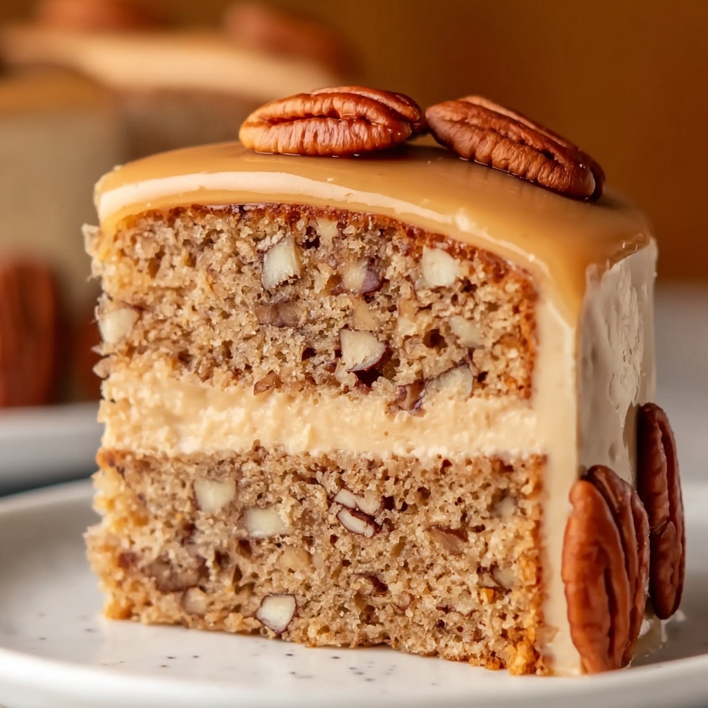 Pecan Caramel Layer Cake Recipe - Recipe Image