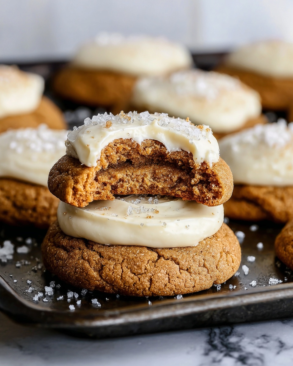 Healthy Soft Pumpkin Cookies with Salted Maple Frosting Recipe - Recipe Image