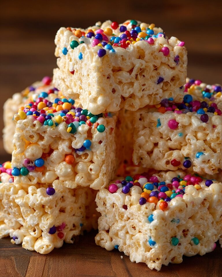 Funfetti Marshmallow Popcorn Treats Recipe
