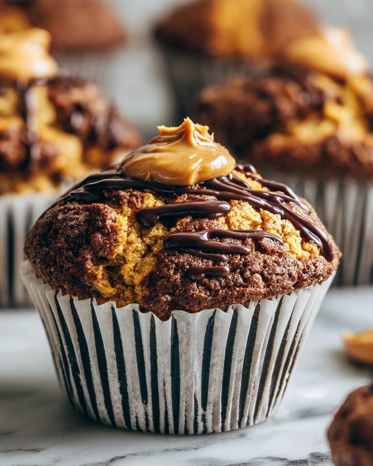 Chocolate Peanut Butter Banana Muffins Recipe