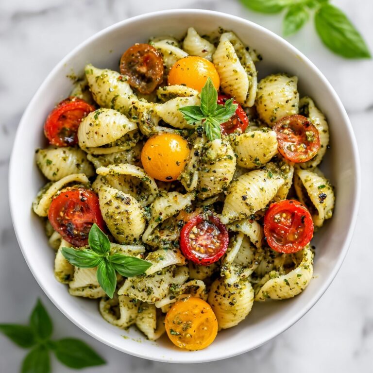 Pesto Pasta Salad with Zucchini and Basil Recipe