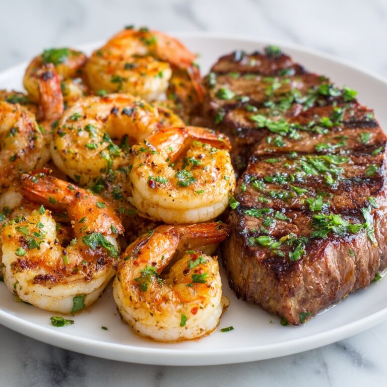 Garlic Butter Grilled Steak and Shrimp Recipe