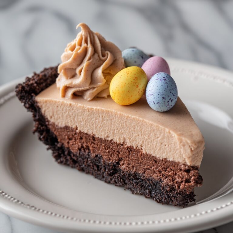 No-Bake Mini Egg Chocolate Cheesecake Recipe