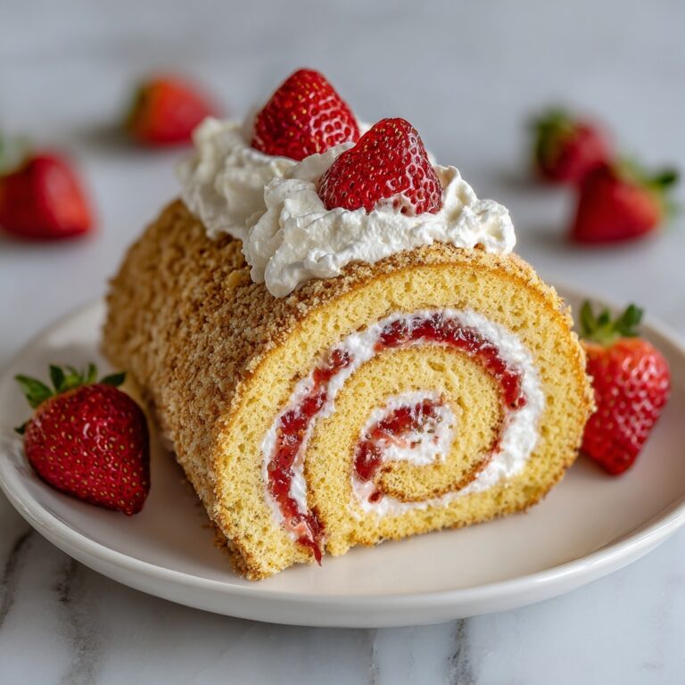 Easy Strawberry Cake Roll Recipe