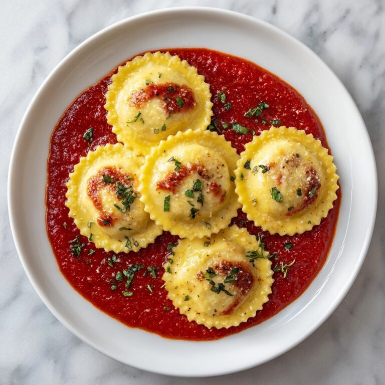 Ravioli Ears (Meat Ravioli Shaped Like Ears with Tomato Sauce) Recipe