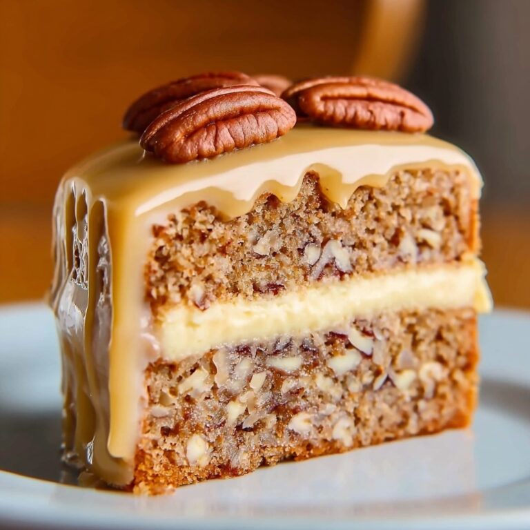 Pecan Caramel Layer Cake Recipe