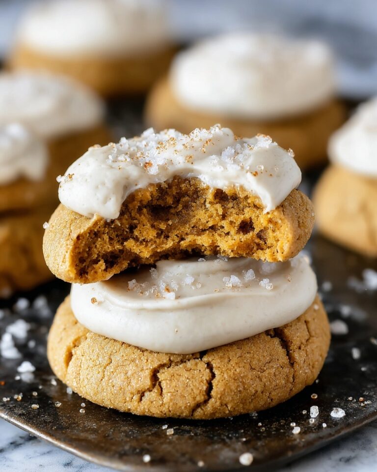 Healthy Soft Pumpkin Cookies with Salted Maple Frosting Recipe