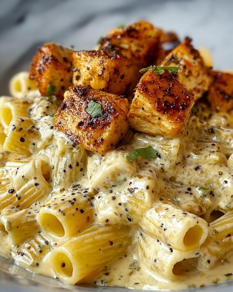 Creamy Garlic Butter Chicken and Rigatoni in Parmesan Sauce Recipe