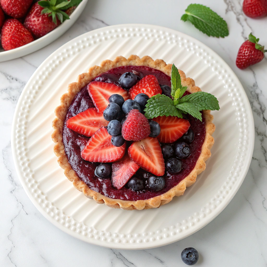 Blueberry Strawberry Pie Recipe - Recipe Image