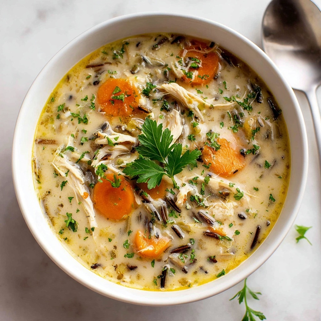 Healthy Chicken Wild Rice Soup Recipe - Recipe Image