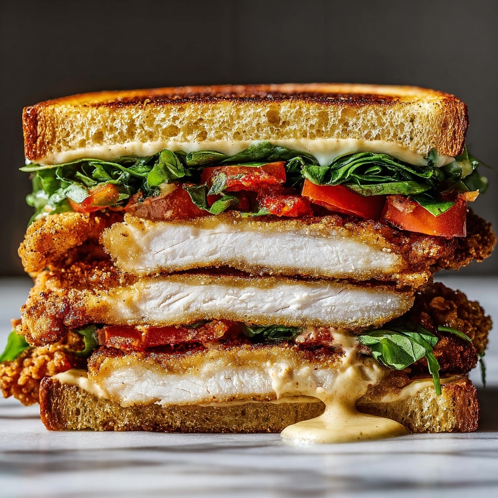Dijon Mayo Brined Crispy Chicken Sandwich Recipe - Recipe Image