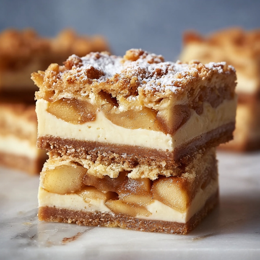 Gluten Free Apple Cheesecake Bars Recipe - Recipe Image