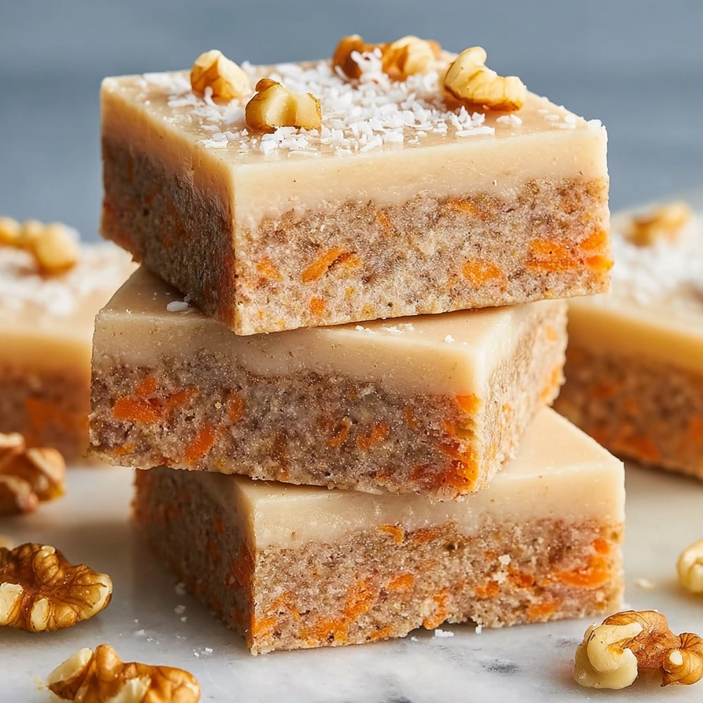 Healthy No-Bake Carrot Cake Breakfast Bars Recipe - Recipe Image