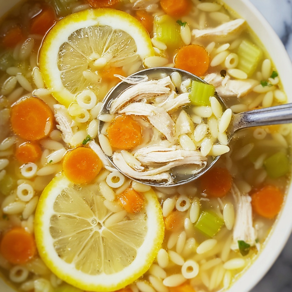 Lemon Chicken Orzo Soup Recipe - Recipe Image