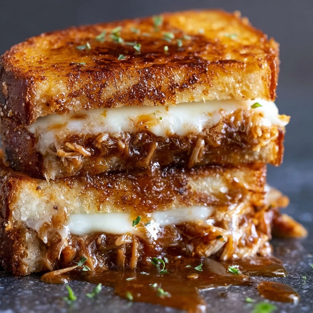 BBQ Chicken Grilled Cheese Recipe - Recipe Image