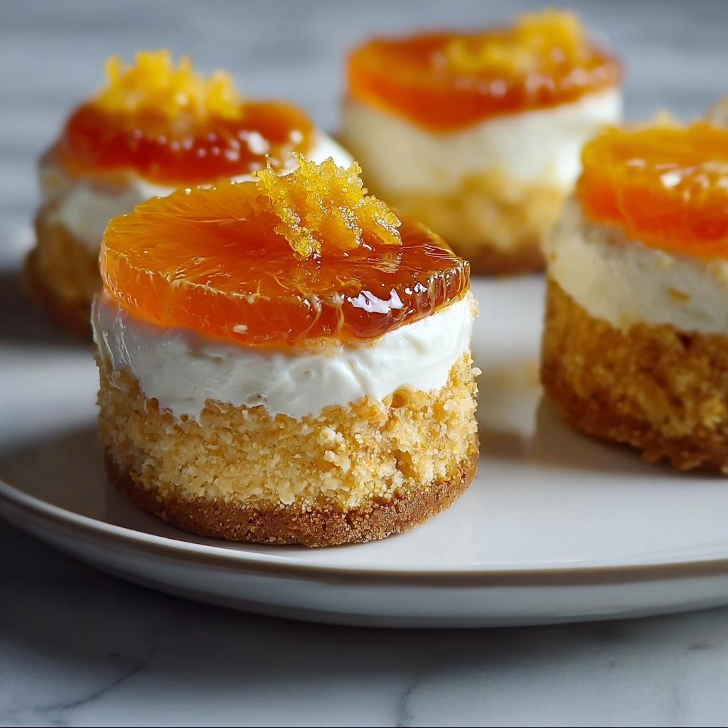 Orange Creamsicle Mini Cheesecakes Recipe - Recipe Image