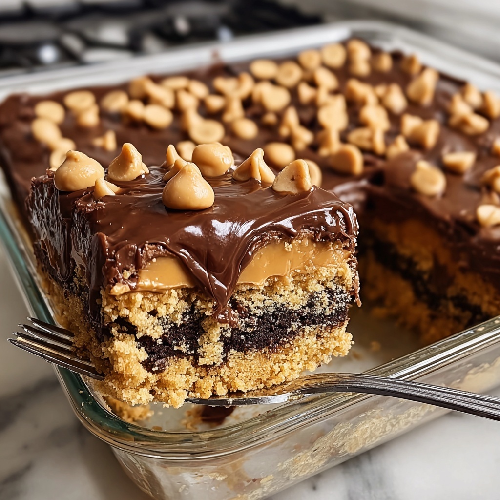 Peanut Butter Cup Dump Cake Recipe - Recipe Image