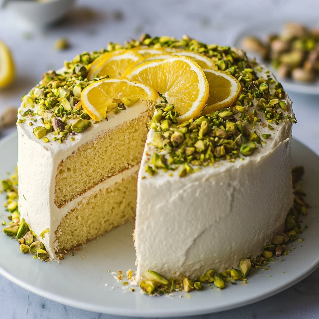 Lemon Pistachio Cake Recipe - Recipe Image