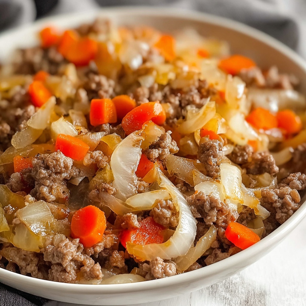 Cabbage and Ground Beef Skillet Recipe - Recipe Image