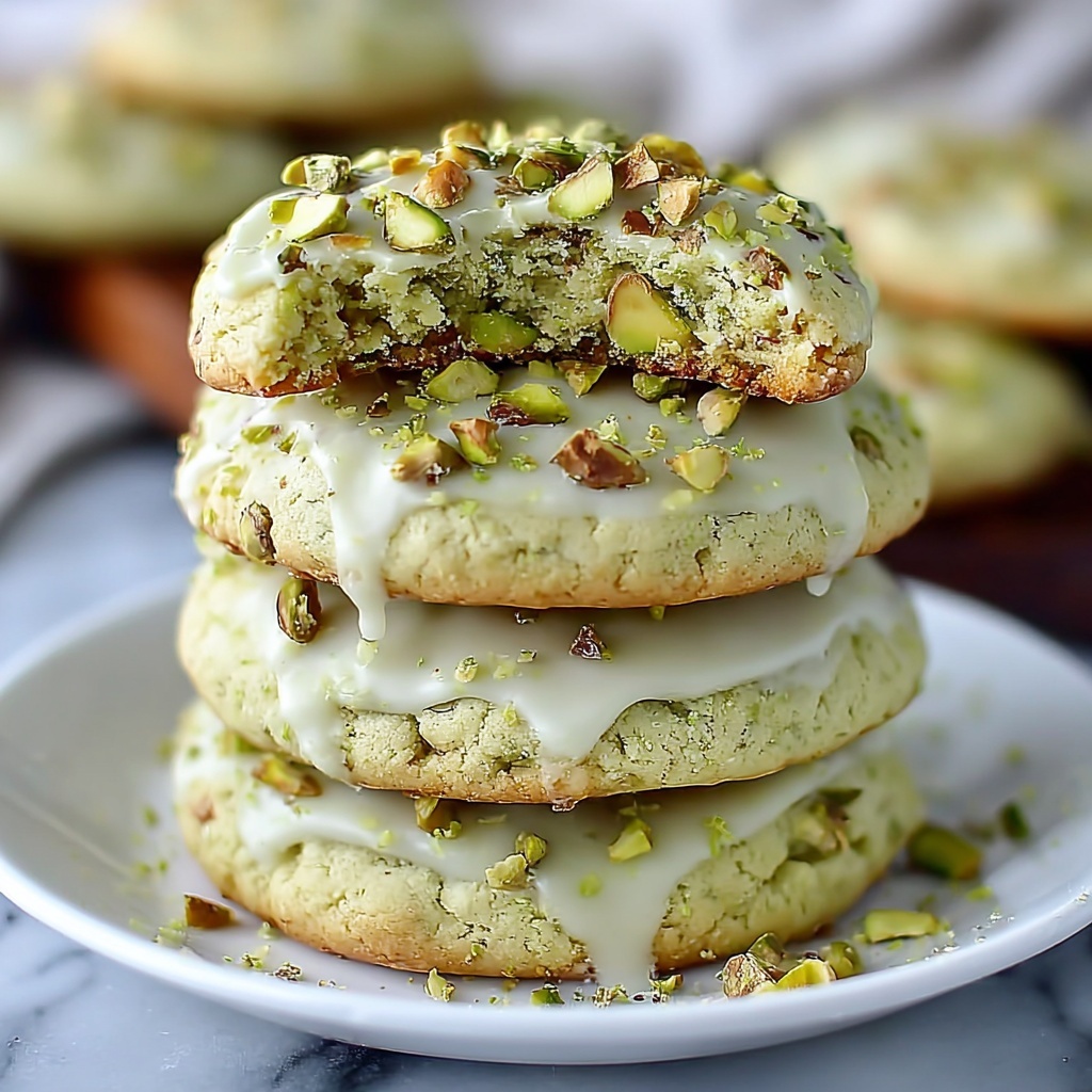 Creamy Pistachio White Chocolate Cookies – Easy Dessert Recipe - Recipe Image