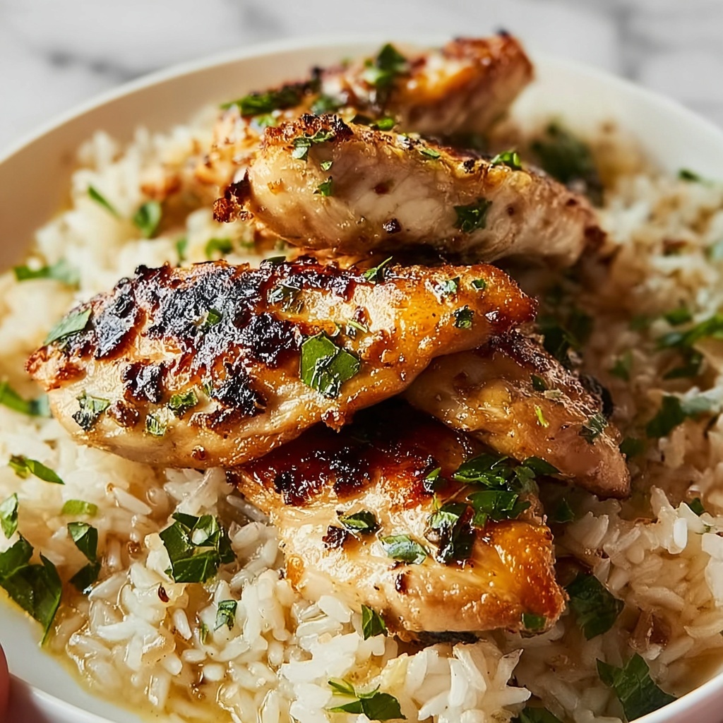 Creamy Herb Chicken with Basmati Rice Recipe - Recipe Image