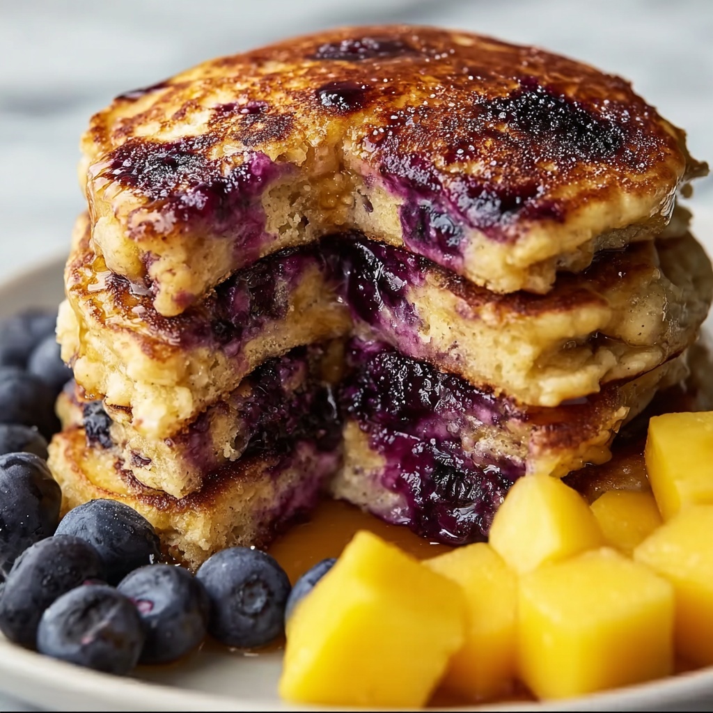 Blueberry Oatmeal Pancakes Recipe - Recipe Image
