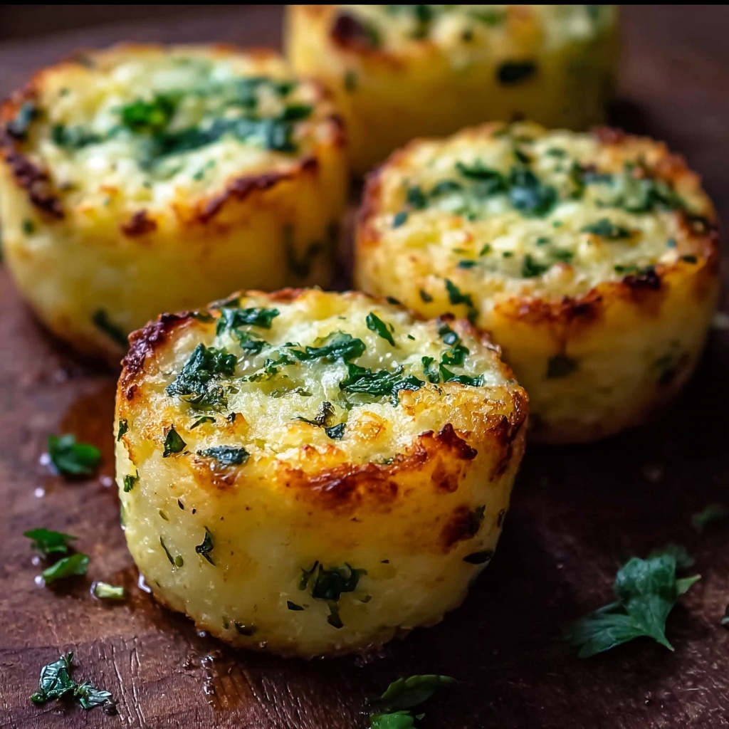 Crispy Parmesan Zucchini Potato Muffins Recipe - Recipe Image