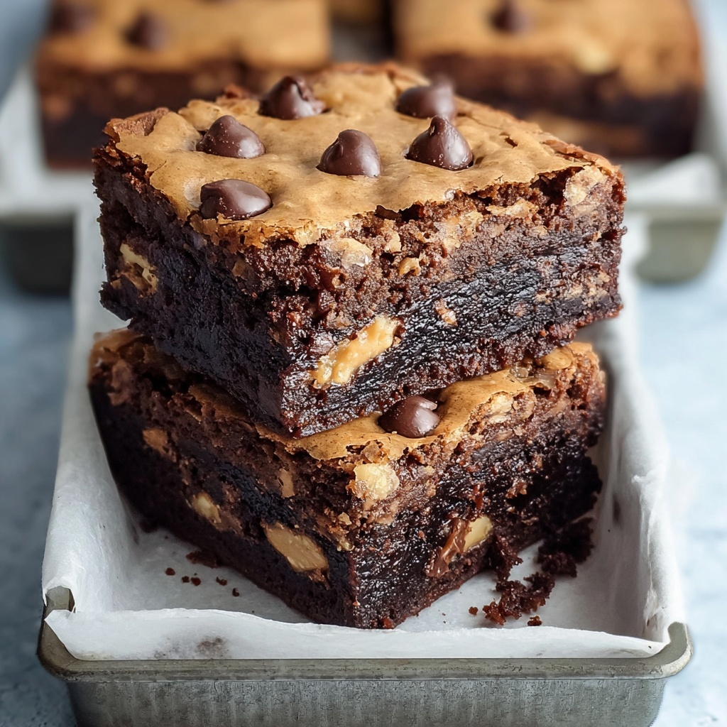 Chocolate Chip Cookie Brownies Recipe - Recipe Image