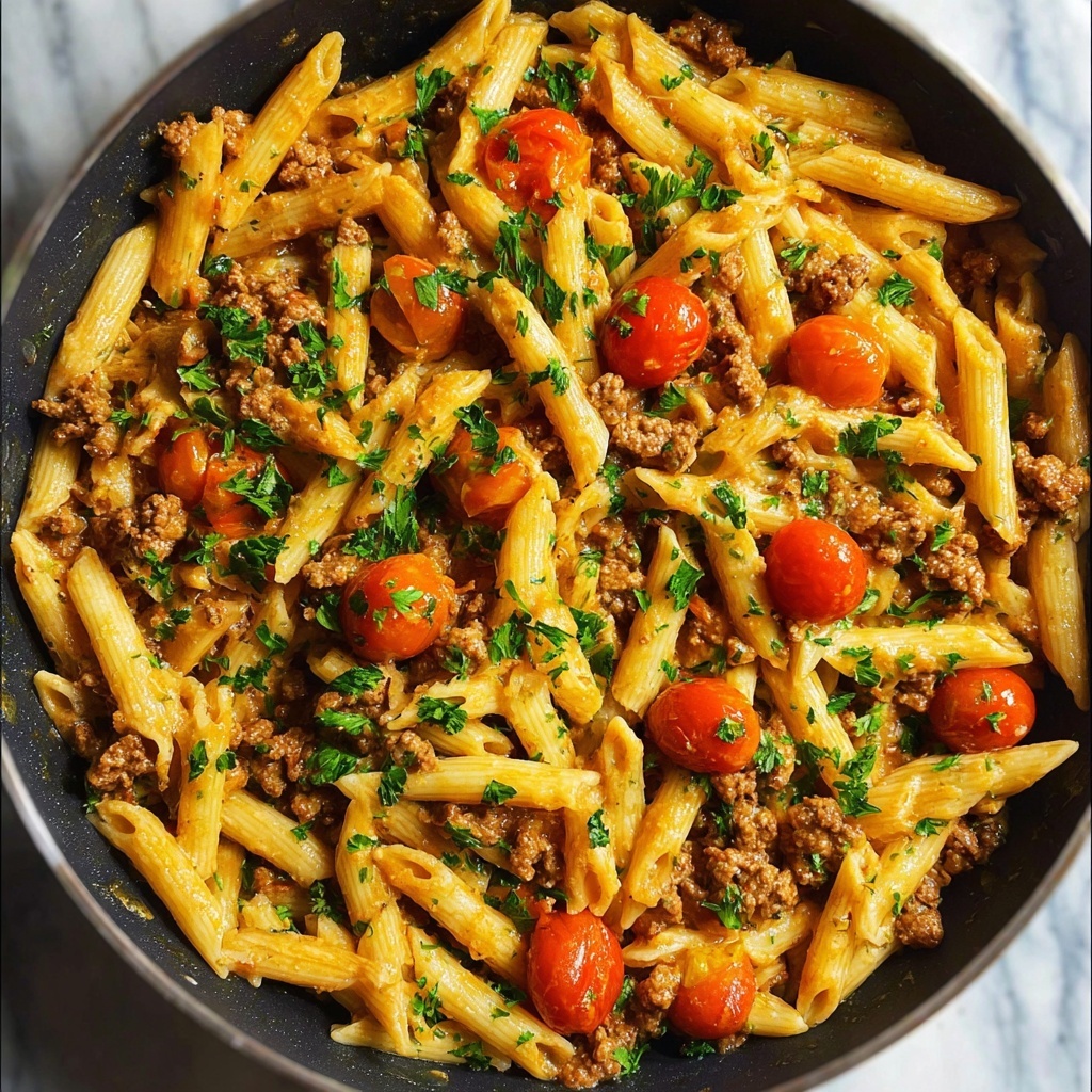 Creamy Chipotle One Pot Beef Pasta Recipe - Recipe Image