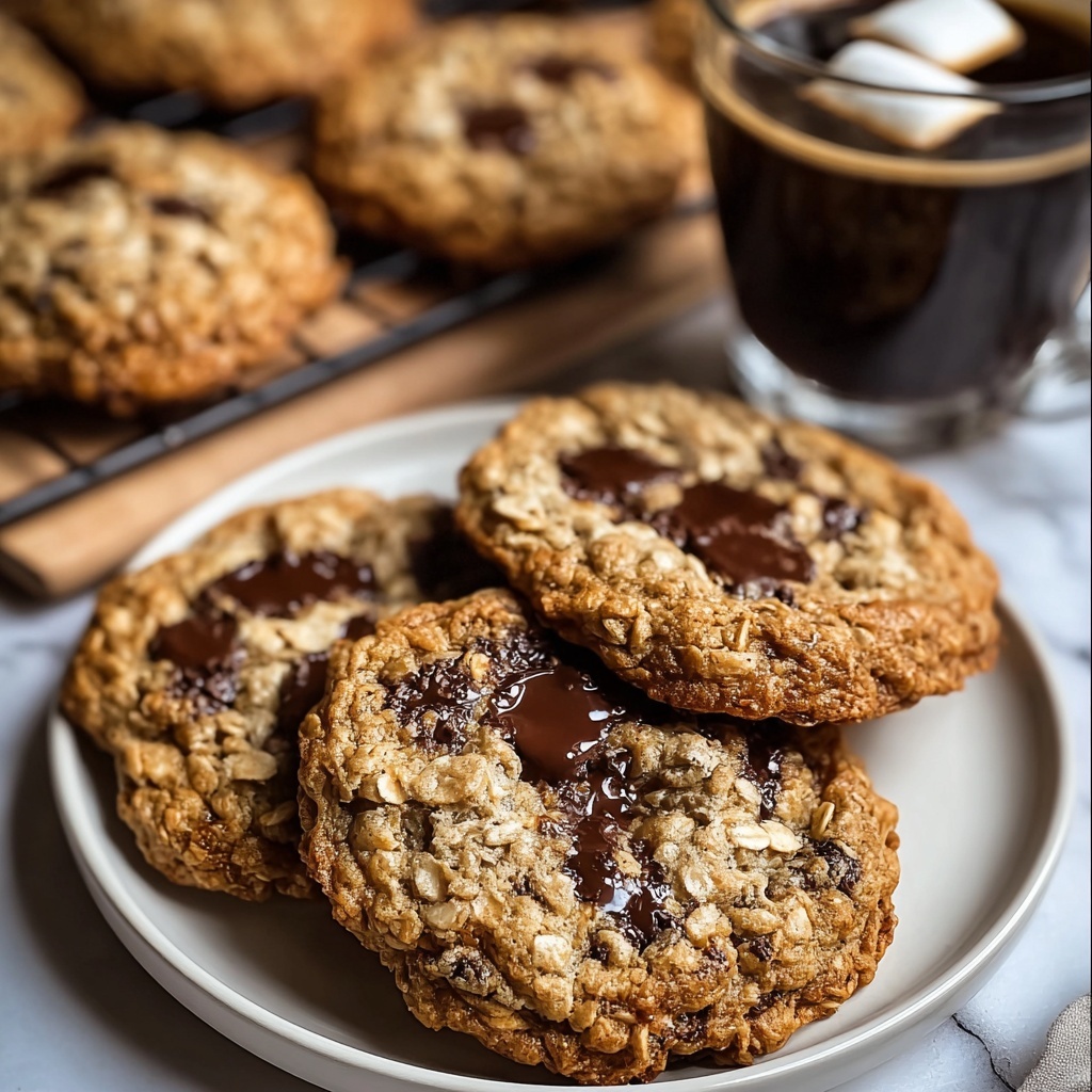 Chocolate Chip Espresso Oatmeal Cookies Recipe - Recipe Image
