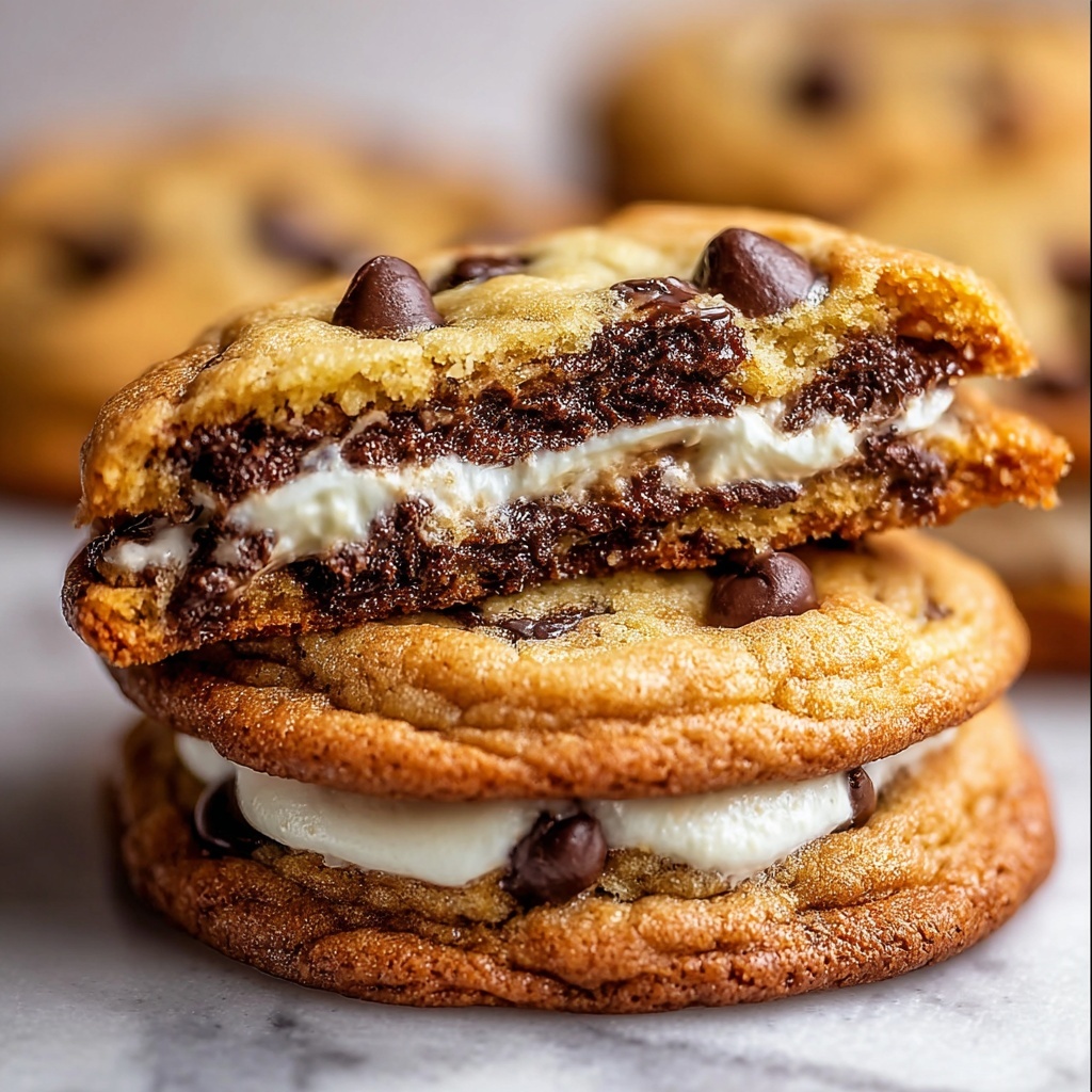 Cheesecake Stuffed Chocolate Chip Cookies Recipe - Recipe Image