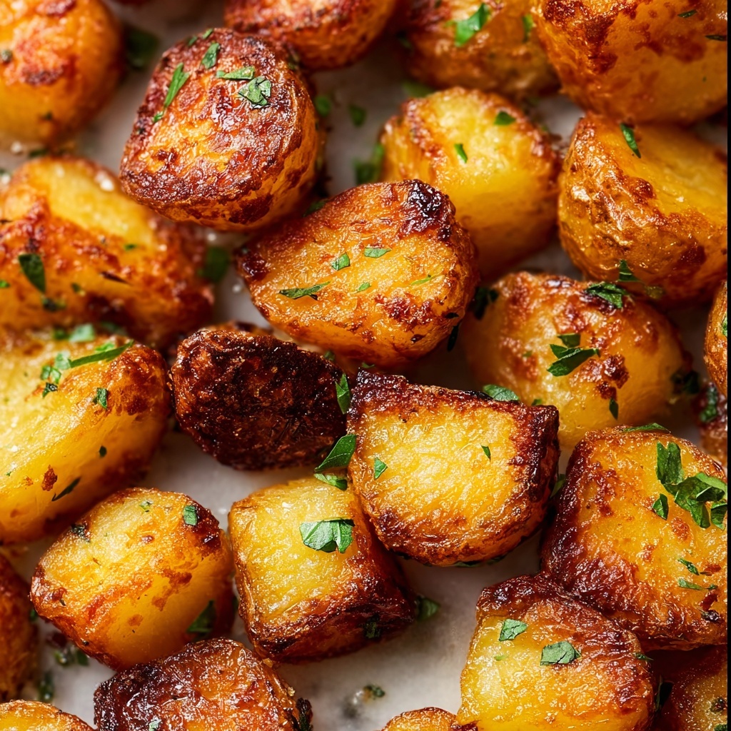Duck Fat Roasted Potatoes with Fresh Herb Garnish Recipe - Recipe Image