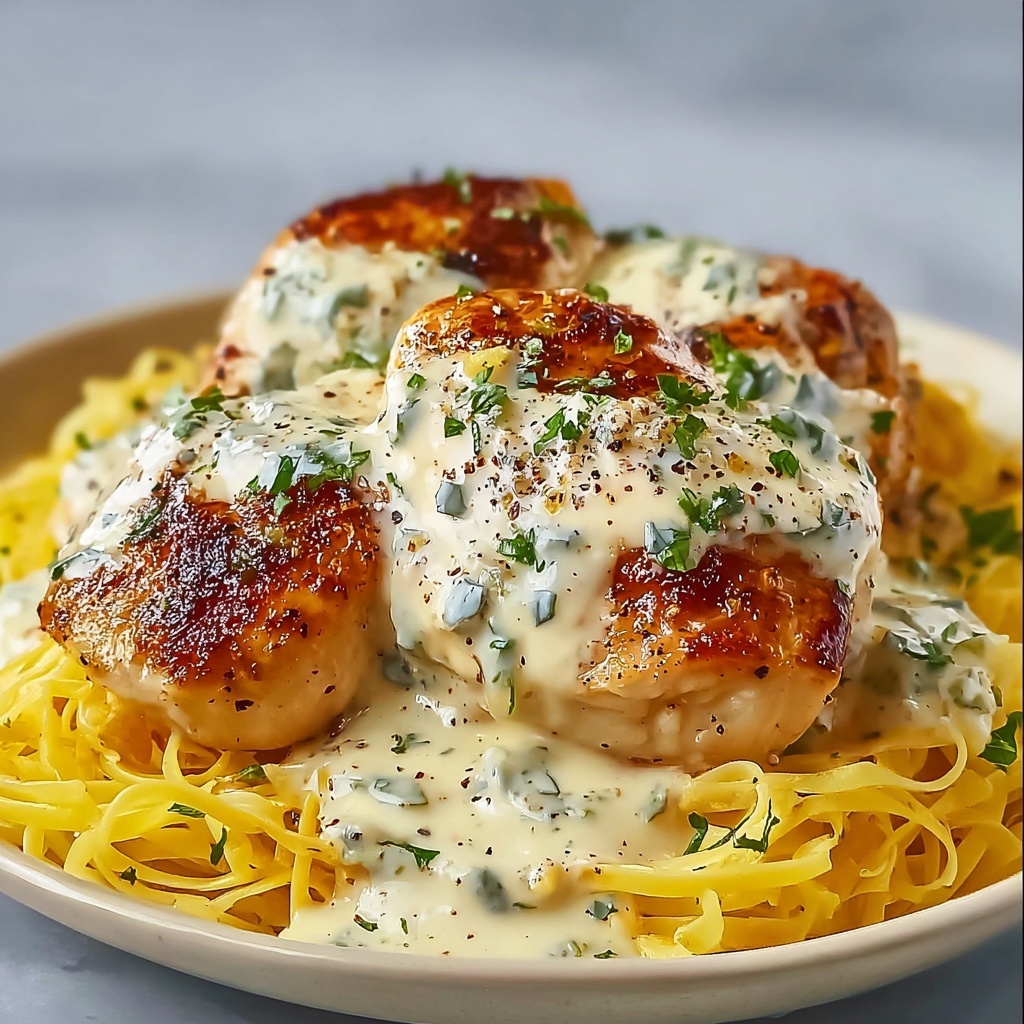 Chicken in Boursin Garlic Herb Cream Sauce Recipe - Recipe Image