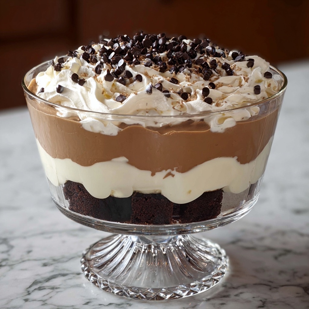 Chocolate Brownie Mousse Trifle Recipe - Recipe Image